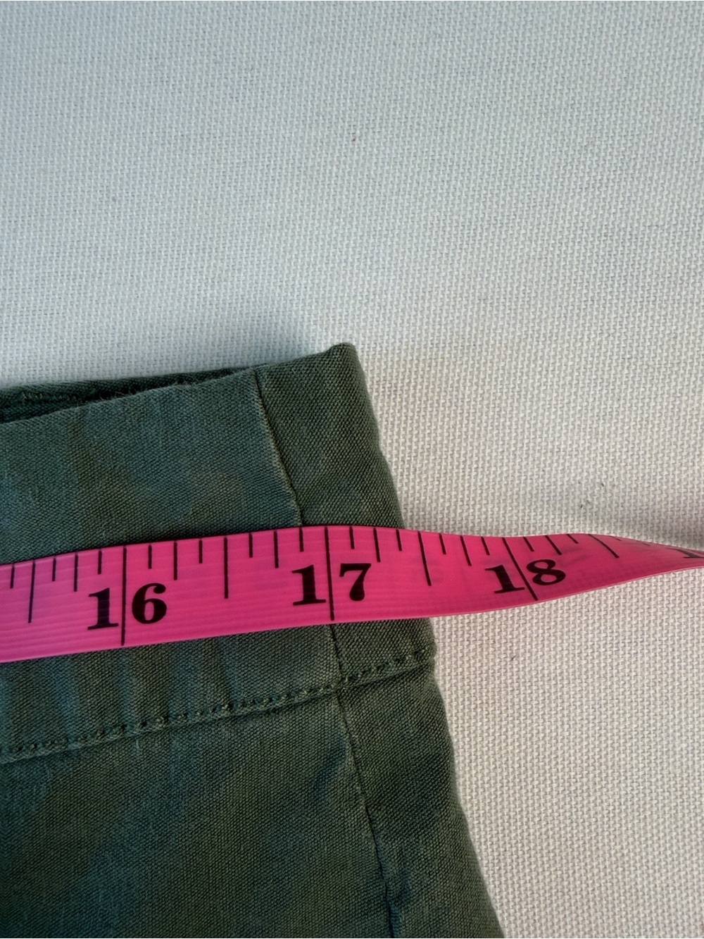 J Crew Olive Cotton Linen Wide Leg Preppy Trouser Pants 31 - Picture 7 of 10